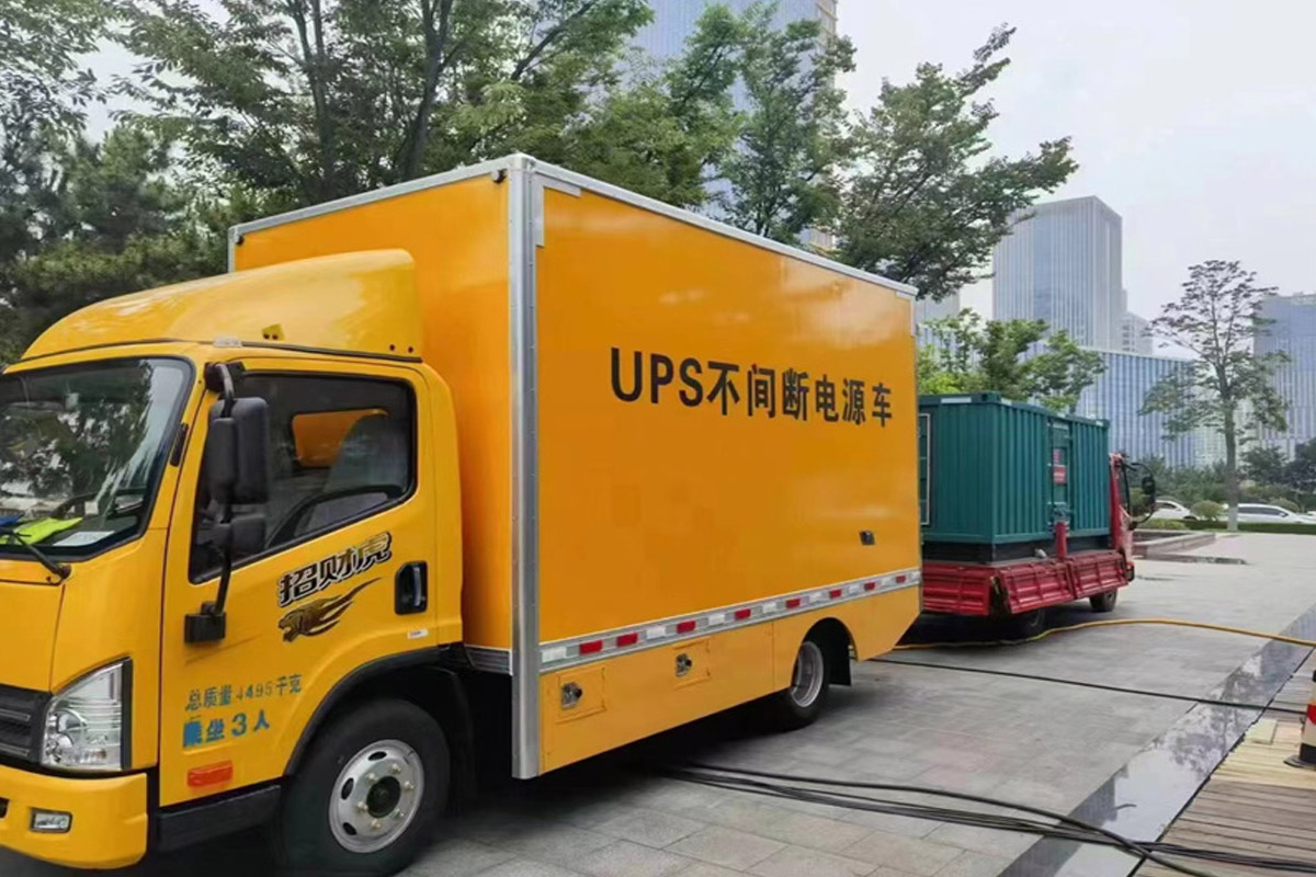 沭阳发电机租赁施工现场